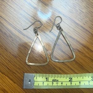 Triangle metal earrings!
